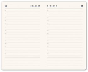 Ежедневник недатированный Stellar, А5, белый, кремовый блок, с темно-синим обрезом