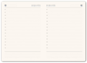Ежедневник недатированный Stellar, А5, белый, кремовый блок, с темно-синим обрезом