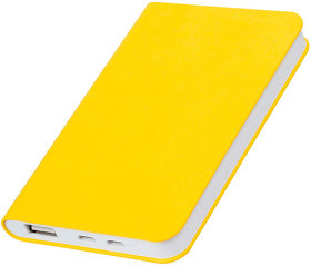 Универсальный аккумулятор "Softi" (5000mAh),желтый, 7,5х12,1х1,1см, искусственная кожа,пласт (H23100/03)