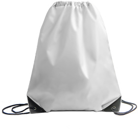 H16111/01 - Рюкзак мешок с укреплёнными уголками BY DAY, белый, 35*41 см, полиэстер 210D