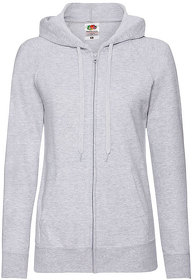Толстовка без начеса "Ladies Lightweight Hooded Sweat", серый, 80% х/б 20% полиэстер, 240 г/м2 (H621500.94)