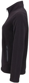 Толстовка на молнии женская NORMAN WOMEN, черный, 100% п/э, 220 г/м2