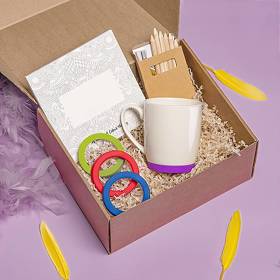 Набор подарочный IMPRESSIONISTA: альбом, набор цветных карандашей, кружка, коробка, стружка