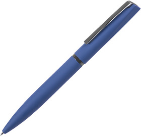 H11061/25 - FRANCISCA, ручка шариковая, синий/вороненая сталь, металл, пластик, софт-покрытие