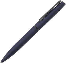 H11061/26 - FRANCISCA, ручка шариковая, темно-синий/вороненая сталь, металл, пластик, софт-покрытие