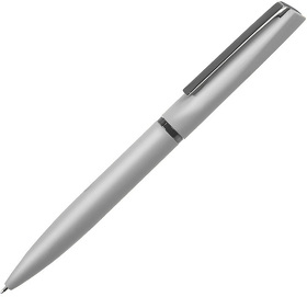 H11061/47 - FRANCISCA, ручка шариковая, серебристый/вороненая сталь, металл, пластик, софт-покрытие