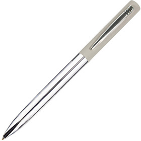H11062/12 - CLIPPER, ручка шариковая, бежевый/хром, металл, покрытие soft touch