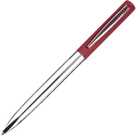 H11062/13 - CLIPPER, ручка шариковая, бордовый/хром, металл, покрытие soft touch