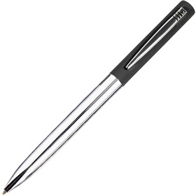 H11062/35 - CLIPPER, ручка шариковая, черный/хром, металл, покрытие soft touch