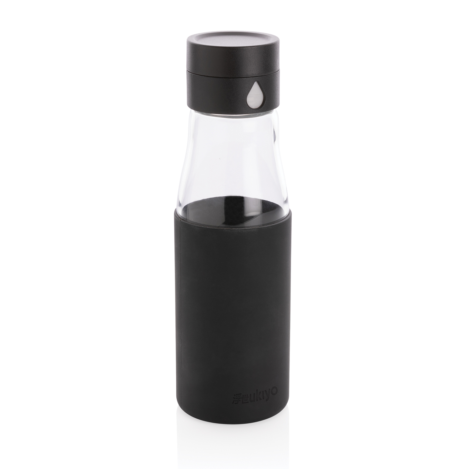 Артикул: XP436.721 — Стеклянная бутылка для воды Ukiyo с силиконовым держателем