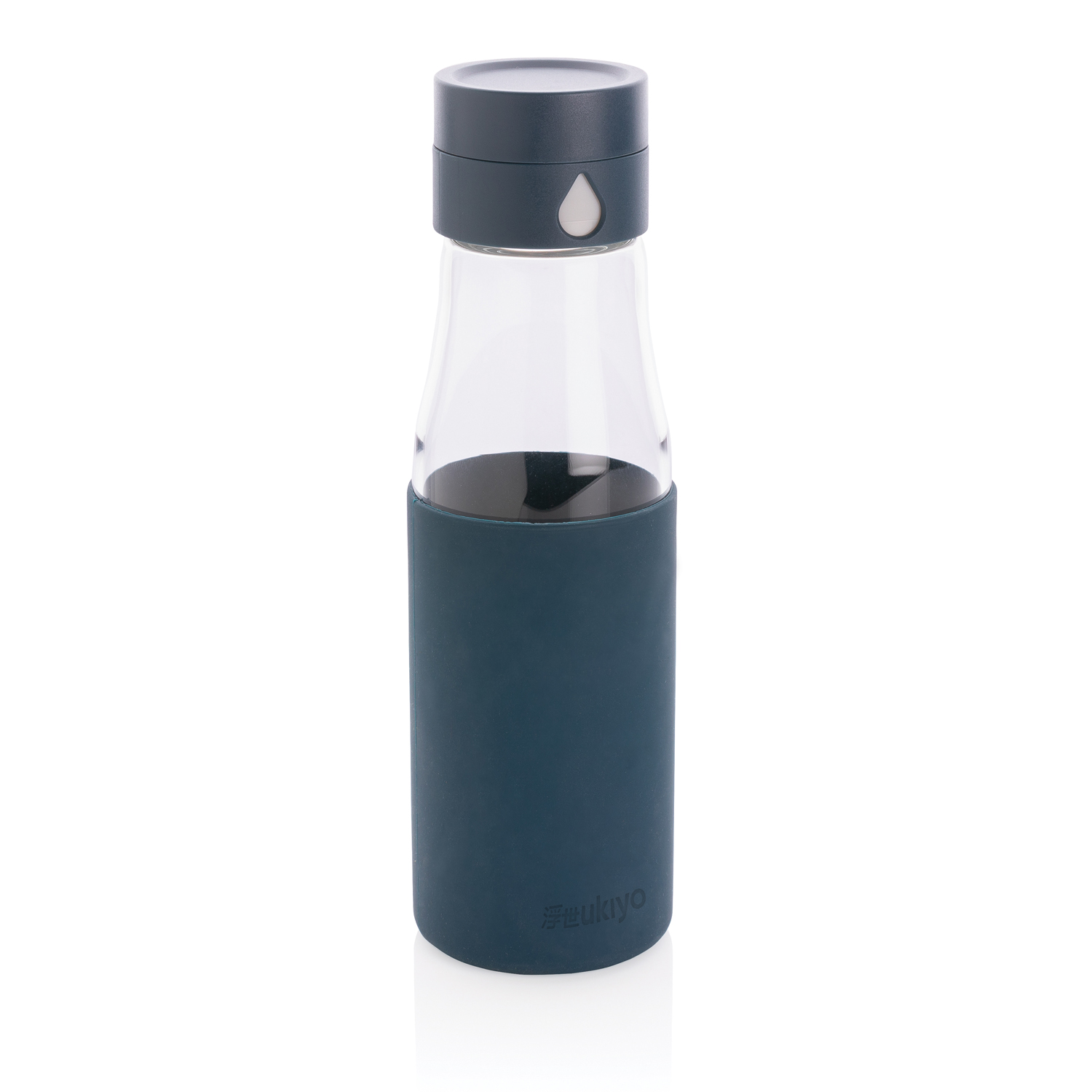 Артикул: XP436.725 — Стеклянная бутылка для воды Ukiyo с силиконовым держателем