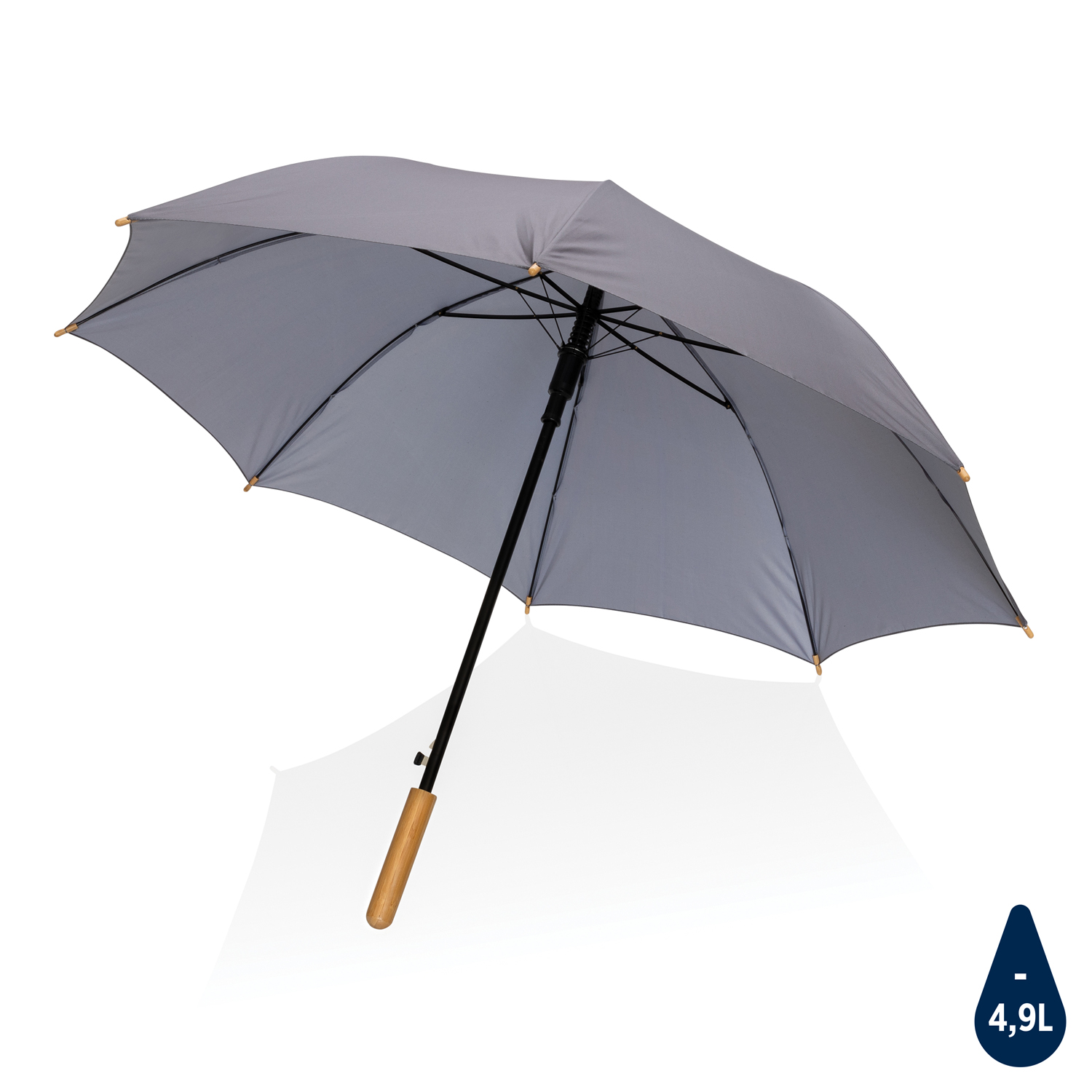 Артикул: XP850.652 — Автоматический зонт-трость с бамбуковой рукояткой Impact из RPET AWARE™, d103 см