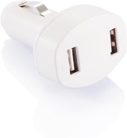 Зарядное устройство для автомобиля с 2 USB-портами, белый (XP302.063)