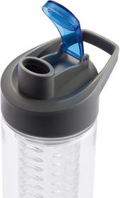 Бутылка для воды Tritan с контейнером для фруктов, 800 мл, синий