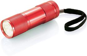 Алюминиевый фонарик Quattro, красный (XP513.274)