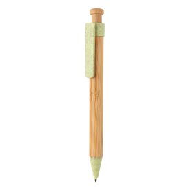 XP610.547 - Бамбуковая ручка с клипом из пшеничной соломы