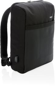 Антикражный рюкзак Swiss Peak 15"  с RFID защитой и разъемом USB, черный (XP762.371)