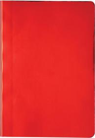 Металлизированный блокнот Deluxe A5, красный
