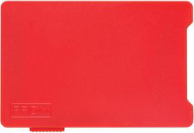 Держатель RFID для пяти карт, красный