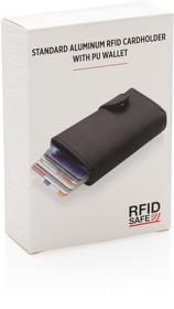 Алюминиевый картхолдер Standard с PU кошельком и защитой RFID