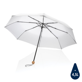 Компактный зонт Impact из RPET AWARE™ с бамбуковой рукояткой, d96 см (XP850.573)
