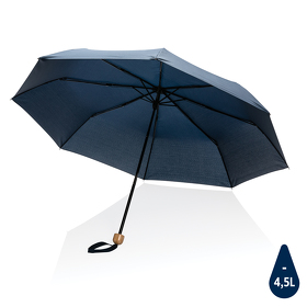 Компактный зонт Impact из RPET AWARE™ с бамбуковой рукояткой, d96 см (XP850.575)