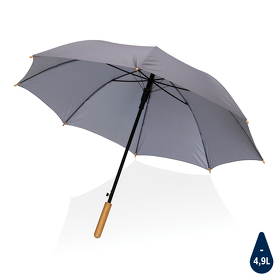 XP850.652 - Автоматический зонт-трость с бамбуковой рукояткой Impact из RPET AWARE™, d103 см
