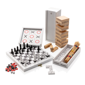 Набор настольных игр Микадо/Домино в деревянной коробке