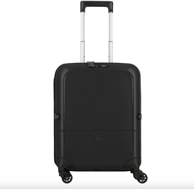 Чемодан складной Rollink FLEX LIGHT 55x40x20 см, 4 колеса, черный (X103-21-100)