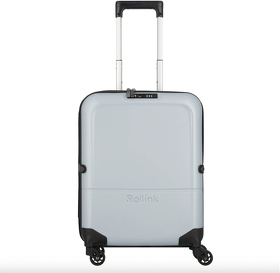 Чемодан складной Rollink FLEX LIGHT 55x40x20 см, 4 колеса, светло-серый (X103-21-120)