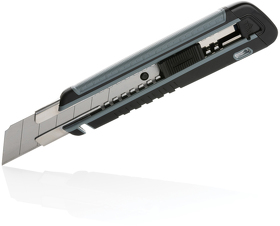 Строительный нож из переработанного пластика RCS с линейкой на корпусе (XP215.172)