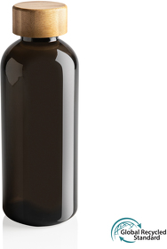XP433.091 - Бутылка для воды из rPET (стандарт GRS) с крышкой из бамбука FSC®