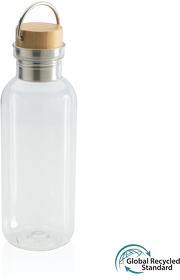 XP433.260 - Бутылка для воды из rPET GRS с крышкой из бамбука FSC, 680 мл