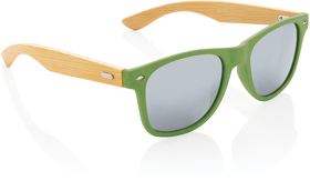Солнцезащитные очки из переработанного пластика RCS с бамбуковыми дужками (XP453.977)