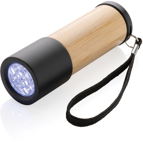 Карманный фонарик из бамбука и переработанного пластика RCS (XP513.379)