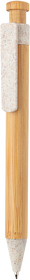 Бамбуковая ручка с клипом из пшеничной соломы (XP610.543)