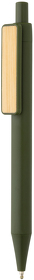 Ручка из переработанного ABS-пластика GRS с бамбуковым клипом (XP611.087)