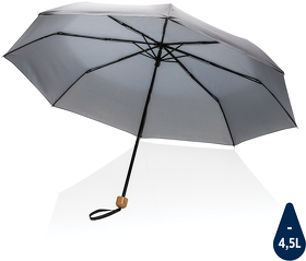 Компактный зонт Impact из RPET AWARE™ с бамбуковой рукояткой, d96 см (XP850.572)
