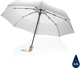Автоматический зонт Impact из RPET AWARE™ с бамбуковой рукояткой, d94 см (XP850.613)