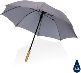 Автоматический зонт-трость с бамбуковой рукояткой Impact из RPET AWARE™, d103 см (XP850.652)