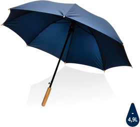 XP850.655 - Автоматический зонт-трость с бамбуковой рукояткой Impact из RPET AWARE™, d103 см