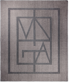 Плед VINGA Monogram из переработанного полиэстера GRS, 170x130 см (XV4040602)