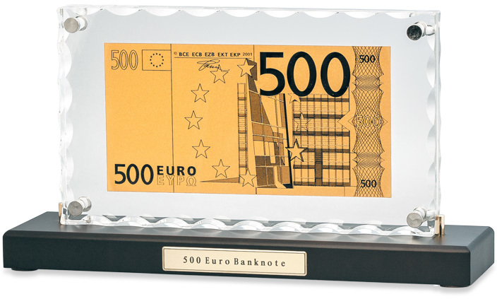 Артикул: EHB-059 — "Банкнота 500 Euro" в стекле