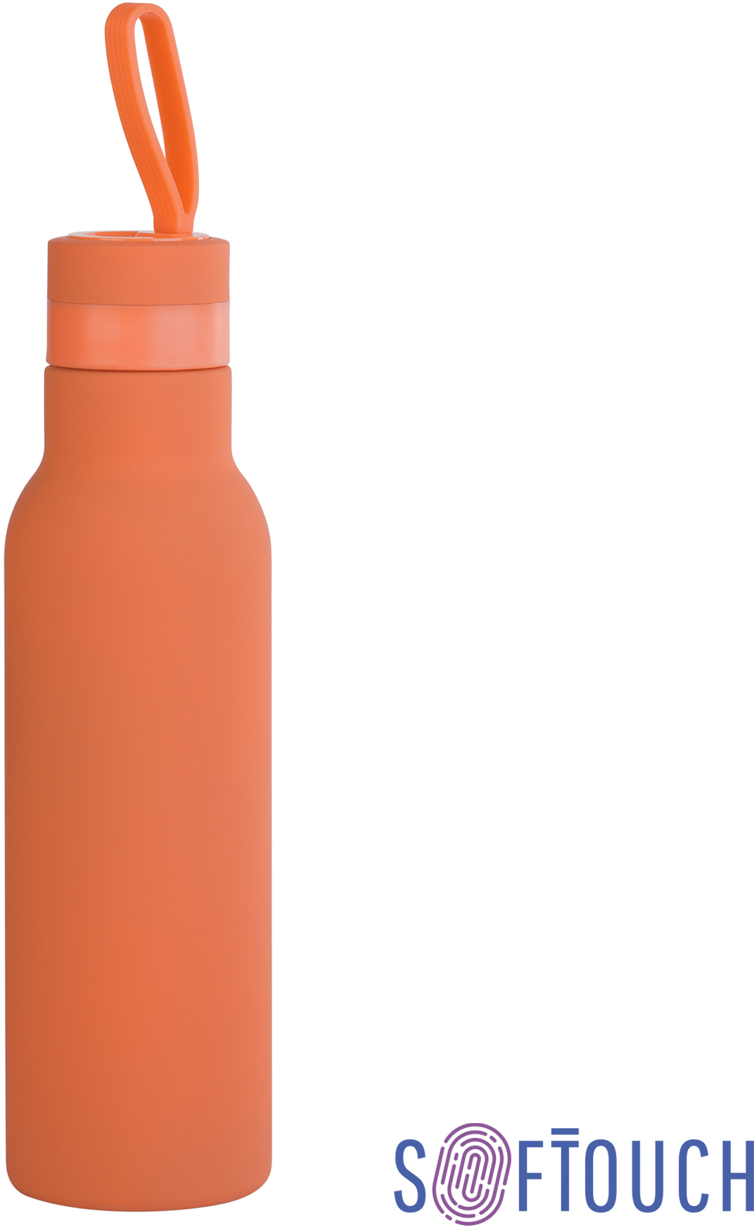 Артикул: E6358-10 — Бутылка для воды "Фитнес" 700 мл, покрытие soft touch
