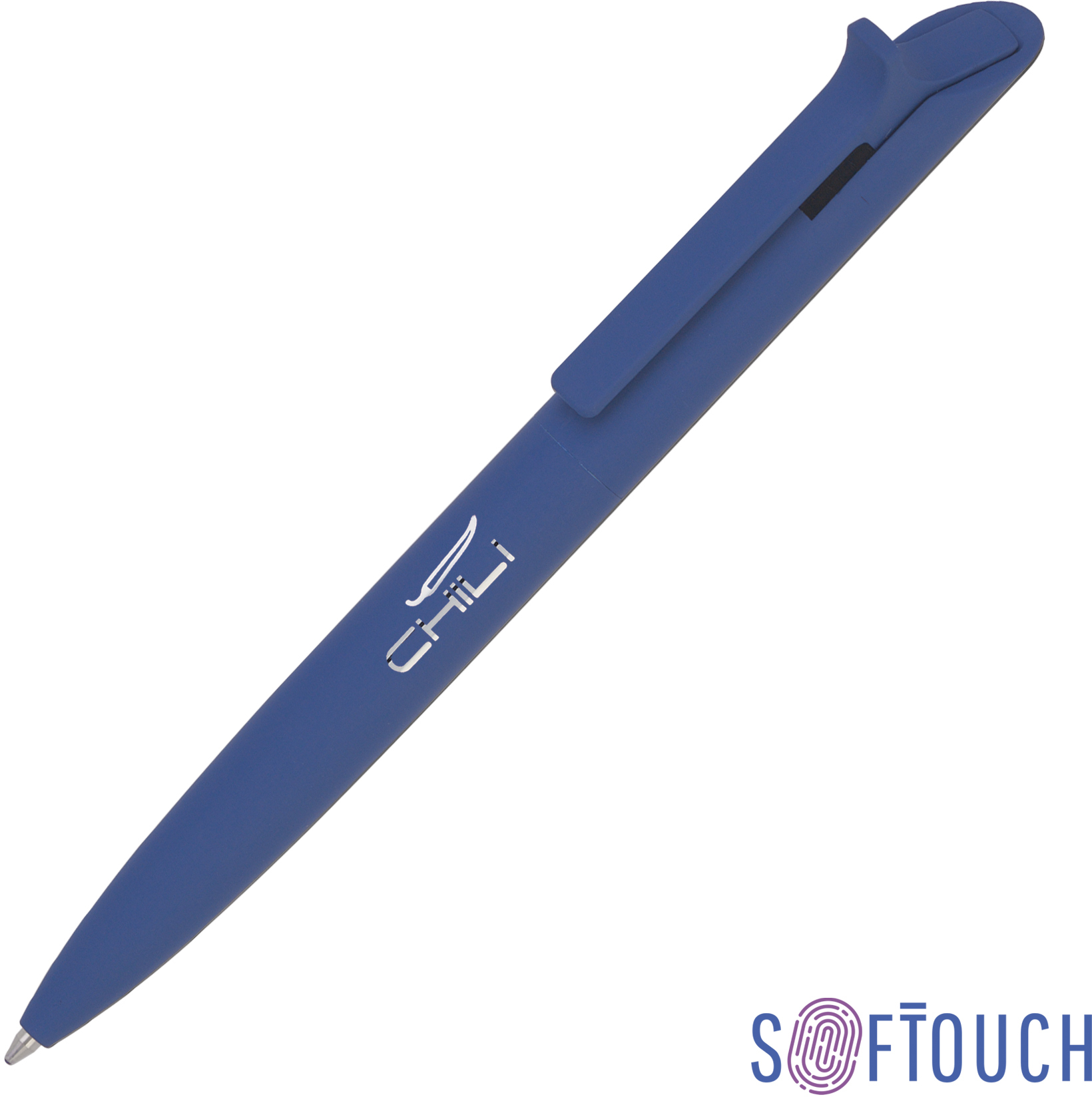 Артикул: E6904-21S — Ручка шариковая "Uran", темно-синий, покрытие soft touch