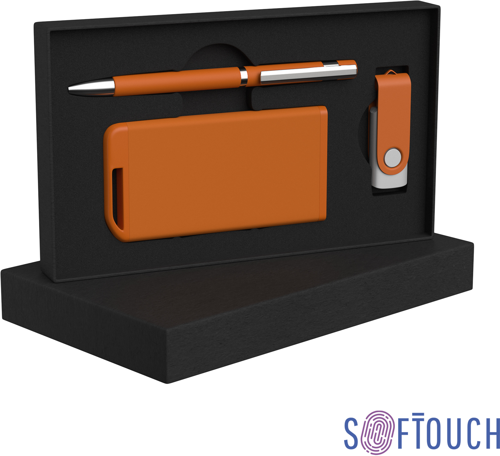 Артикул: E6887-10S/8Gb — Набор ручка + флеш-карта 8Гб + зарядное устройство 4000 mAh soft touch