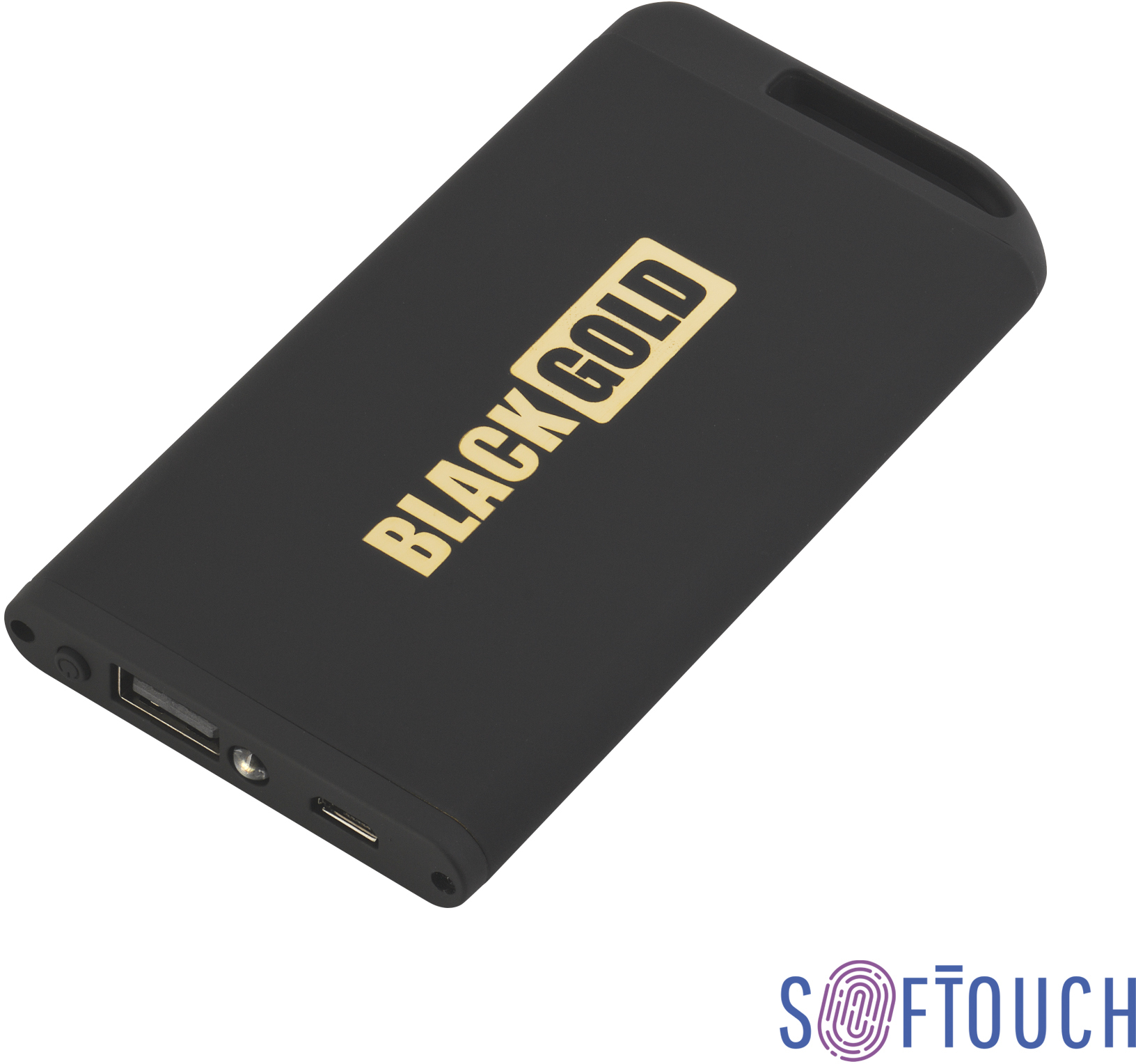 Артикул: E6871-3G — Зарядное устройство "Theta" с фонариком, 4000 mAh, покрытие soft touch