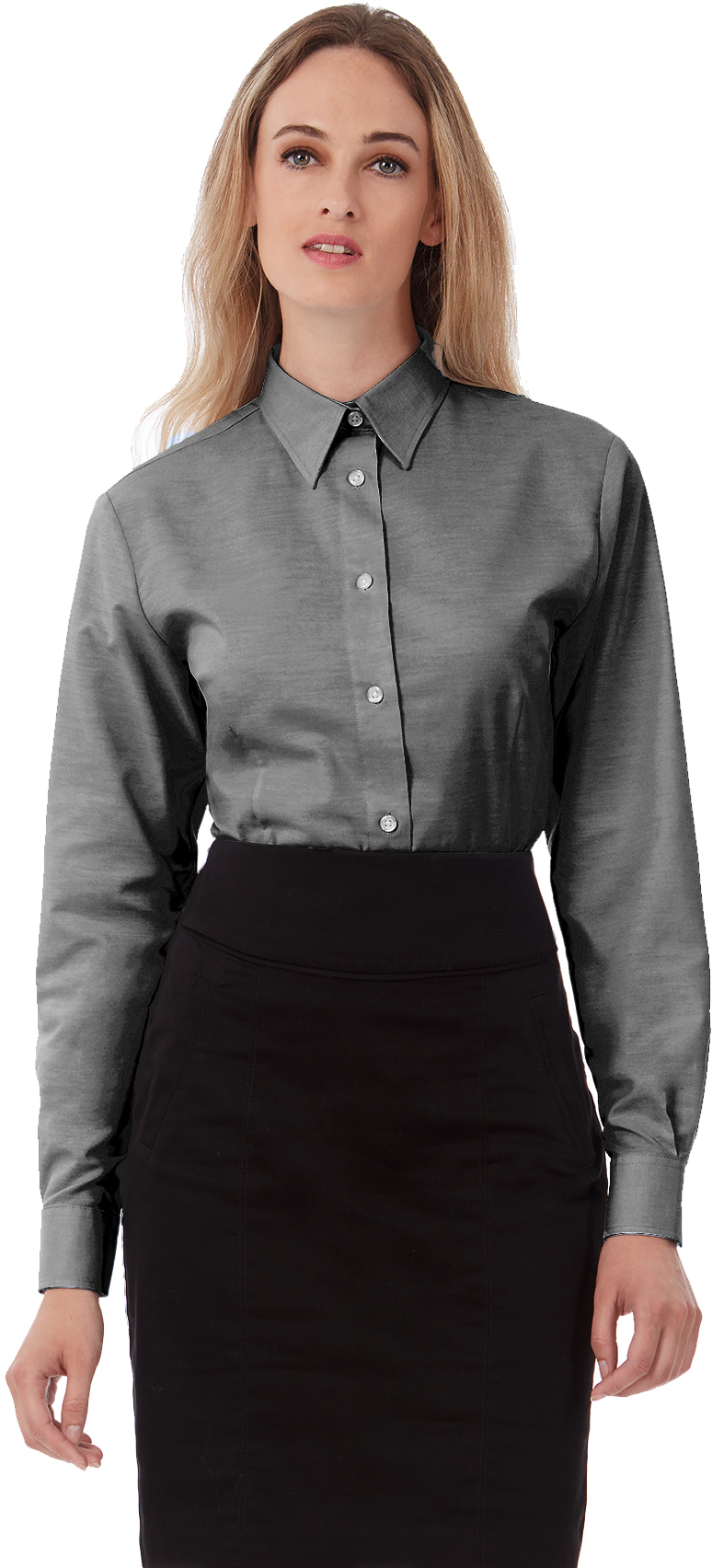 Артикул: E3771-641 — Рубашка женская с длинным рукавом Oxford LSL/women