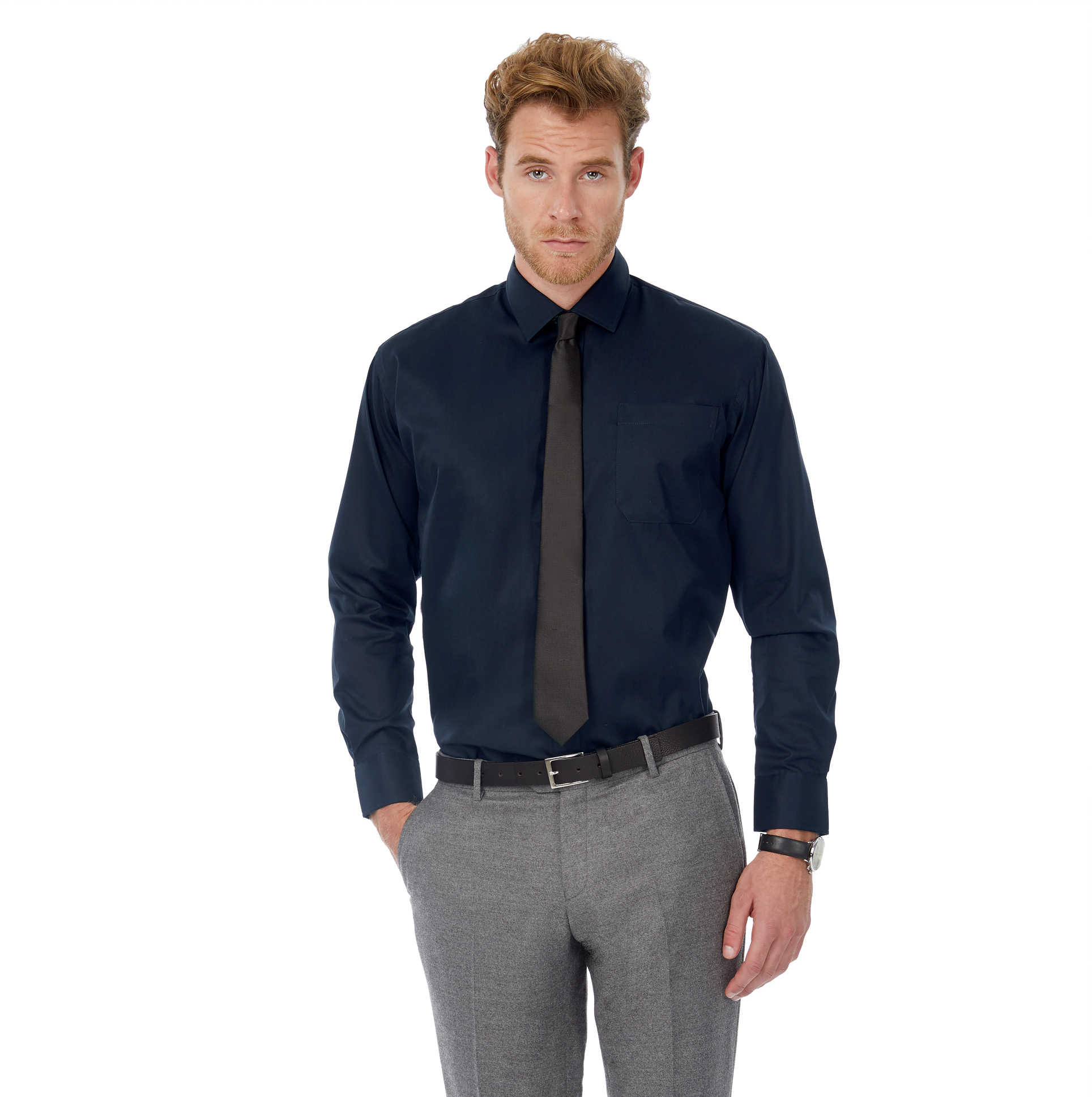 Артикул: E7672-23 — Рубашка мужская с длинным рукавом Sharp LSL/men