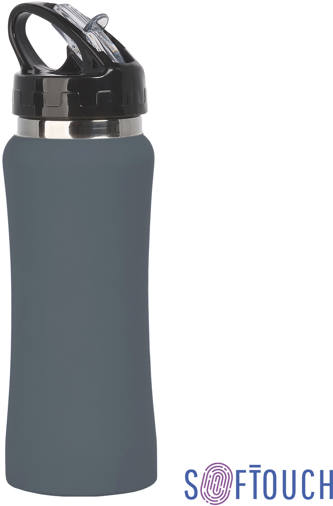 Артикул: E7803-7 — Бутылка для воды "Индиана" 600 мл, покрытие soft touch